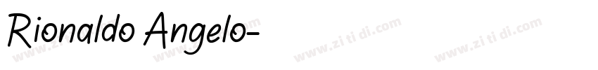 Rionaldo Angelo字体转换